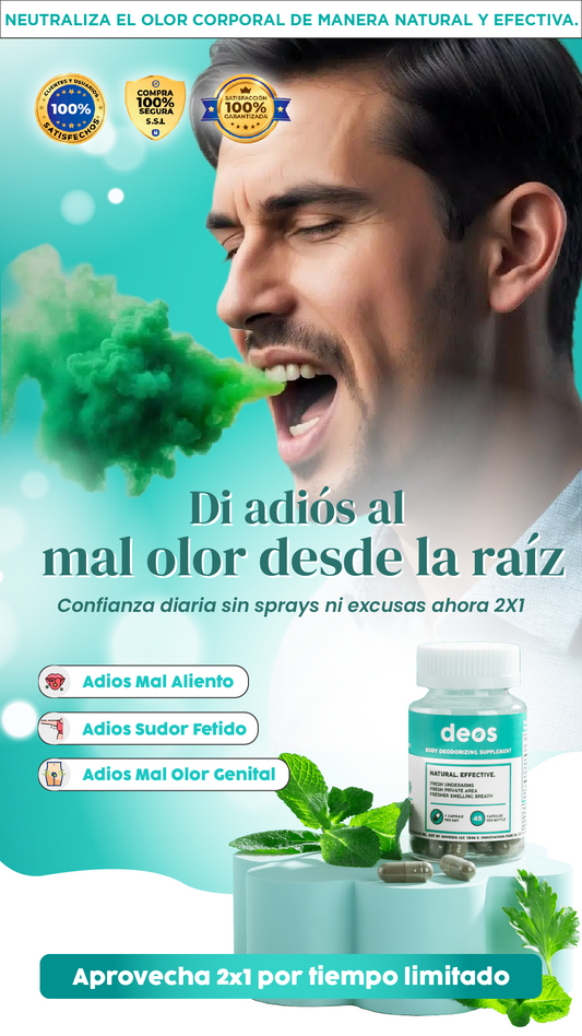 DEOS| Frescura total de pies a cabeza, ahora al doble2x1